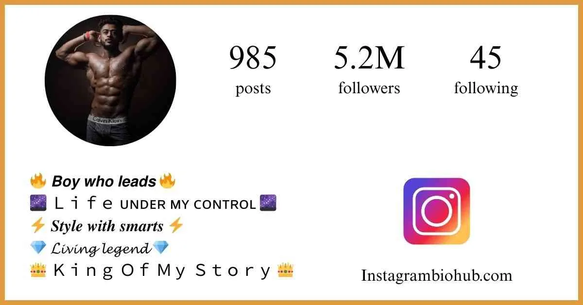 insta bio boys